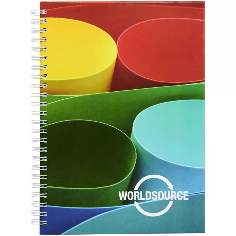 Zeszyt w formacie A4 Wire-o w twardej okładce - Biały (21256000)