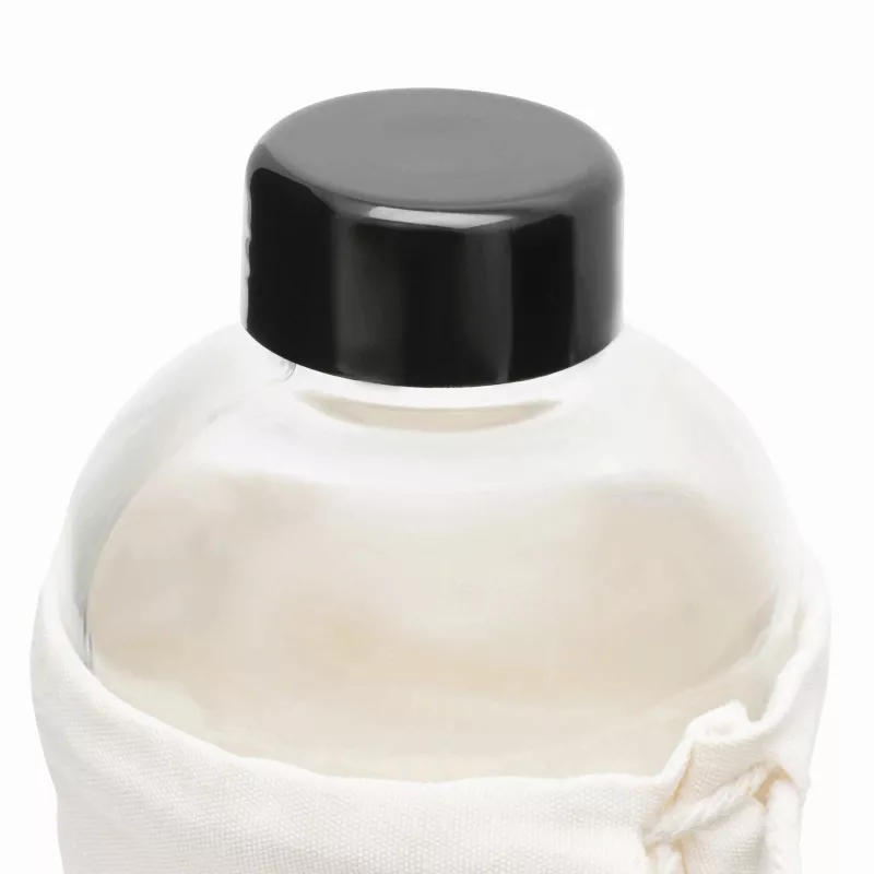 Szklana butelka do picia - czarny, transparentny (56-0304269)