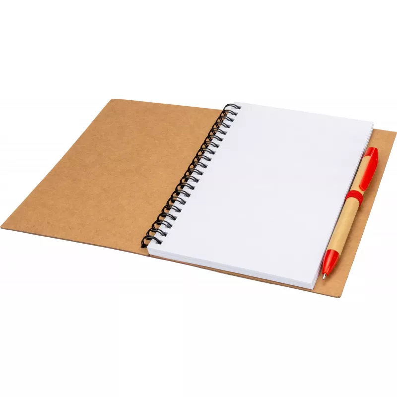 Notes A5 z czystymi stronami z papieru z recyklingu RAVENNA - czerwony (434105)