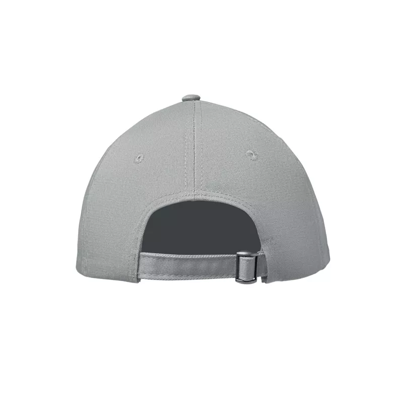 Czapka z daszkiem 6-panelowa 280 g/m² BAHAMAS - Srebrny (MO2347-14)