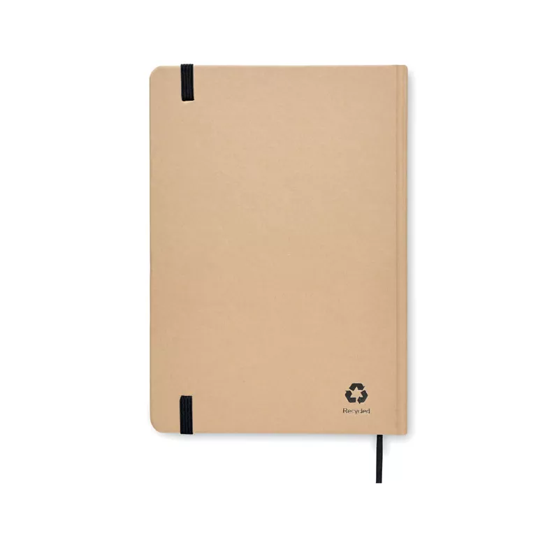 Notes A5 z recyklingu 80 kartek w kratkę EVERWRITE - Czarny (MO6892-03)