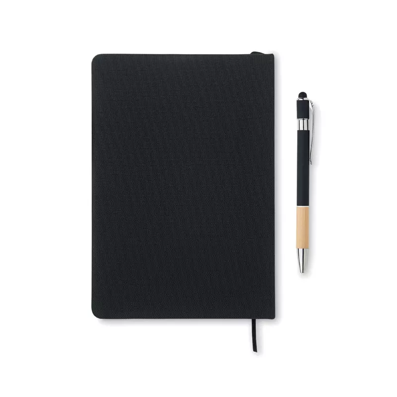 Notes A5 z długopisem 80 kartek w linię NOTA - Czarny (MO2469-03)