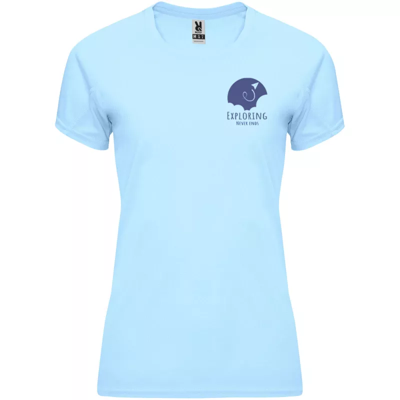 Damska koszulka techniczna 135 g/m² ROLY BAHRAIN WOMAN 0408 - Błękitny (R0408-SKY BLUE)