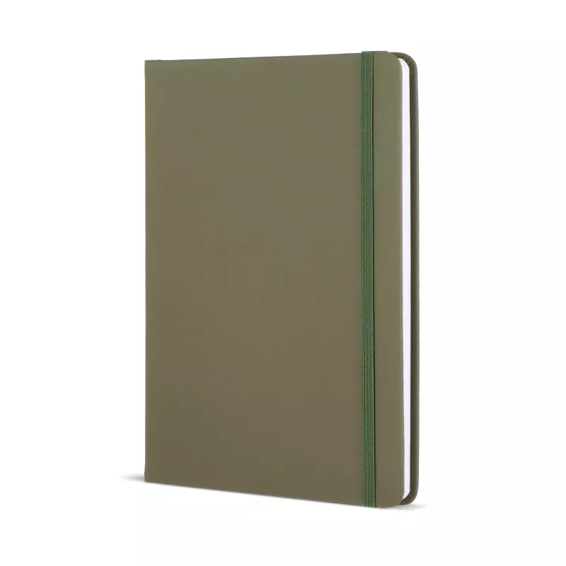 Notatnik A5 z tworzywa PU z kartkami FSC - Dried Green (LT92066-N0049)