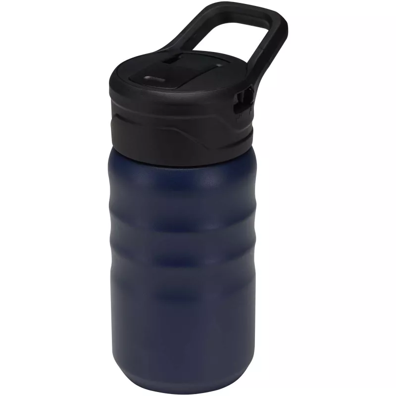 Bidon sportowy Knox o pojemności 350 ml, wykonana ze stali nierdzewnej z podwójnymi ściankami i materiału pochodzącego z recy - Granatowy (10095255)