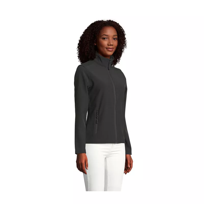 Kurtka softshell damska 2-warstwowa Sol's RACE WOMEN - Czarny (S01194-BK)