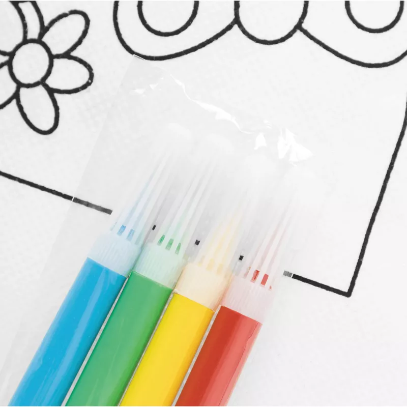 Plecak do kolorowania COLORFUL HOBBY - biały (56-0504113)