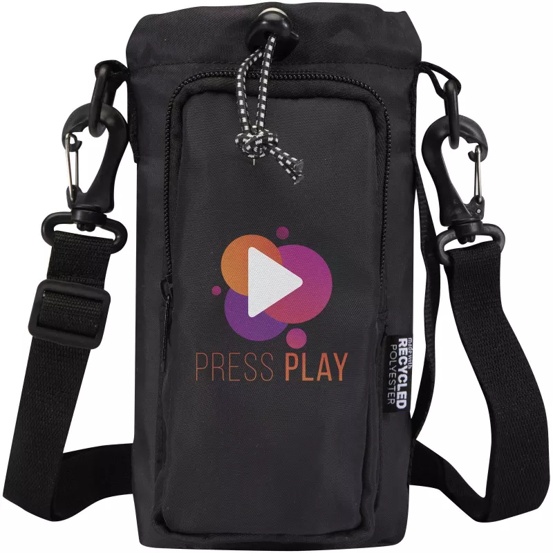 Trip Aware™, torba na butelki wykonana z materiałów z recyklingu, 2 l - Czarny (12076590)