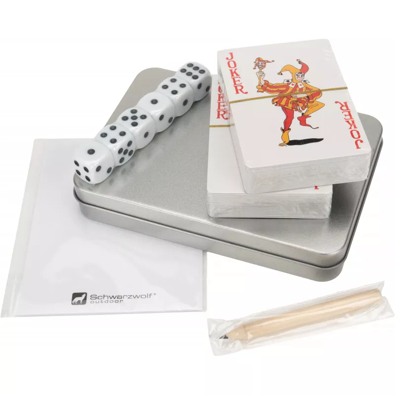 Zestaw do gry w karty i kości MURRAY Schwarzwolf - szary (F7003300AJ307)