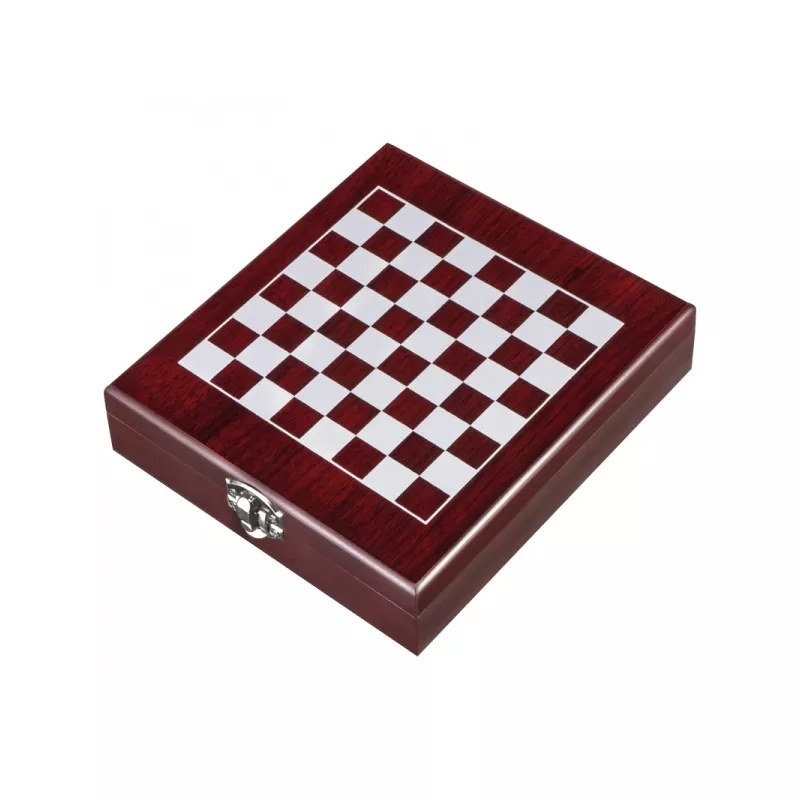 Zestaw do wina z szachami SAN GIMIGNANO - brązowy (403701)