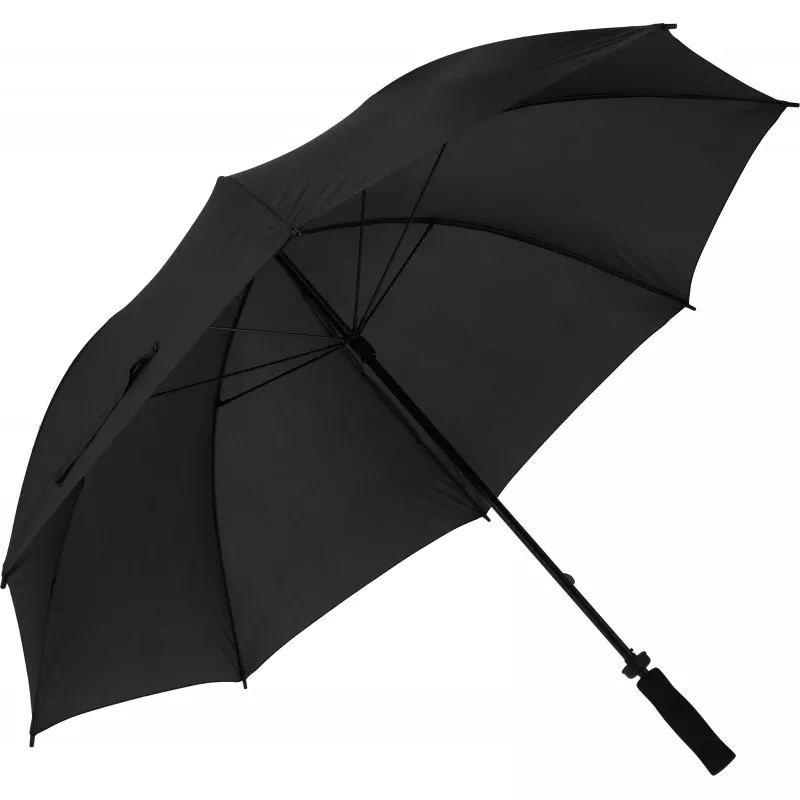 Parasol manualny XL Ø130 cm HURRICAN - czarny (518703)