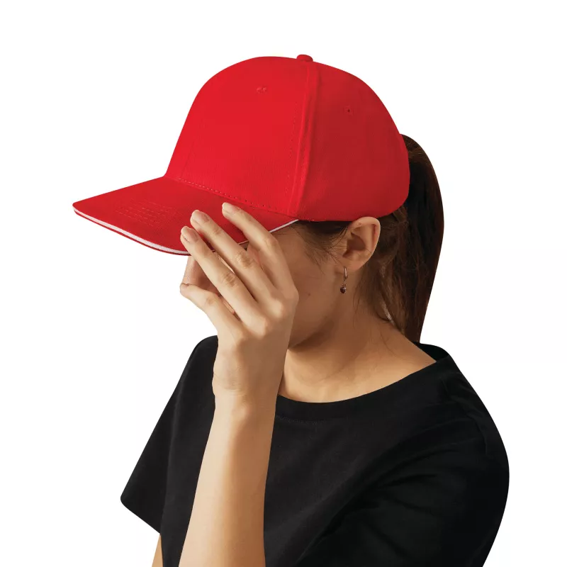 Czapka baseballowa - czerwony (56-0702181)