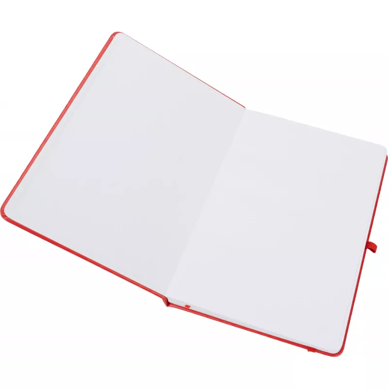 Notatnik A5 w linie z PU z recyklingu CLEO - czerwony (2374805)
