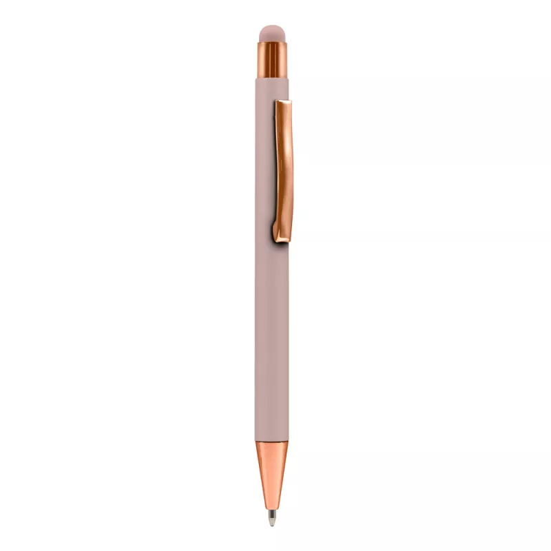 Długopis aluminiowy z touch pen-em | Ida - różowy (V1376-21)