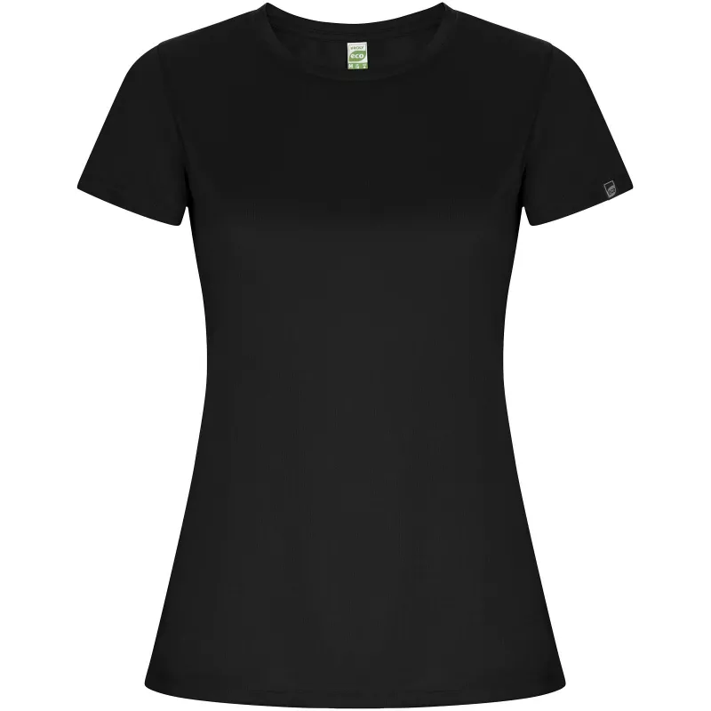 Damska koszulka sportowa poliestrowa 135 g/m² ROLY IMOLA WOMAN 0428 - Czarny (R0428-BLACK)