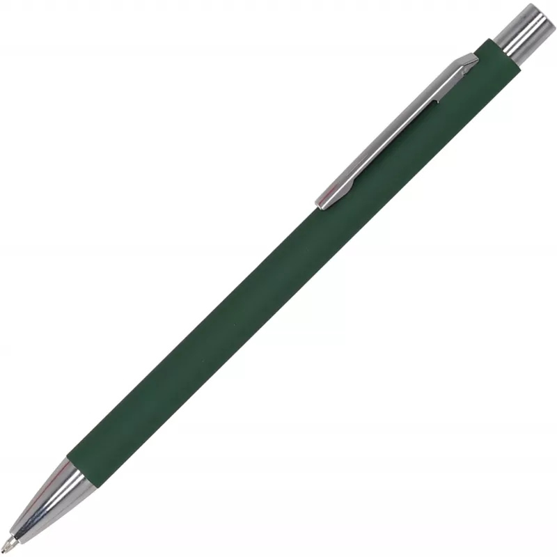 Długopis metalowy soft touch GIORGIO - ciemnozielony (1368099)