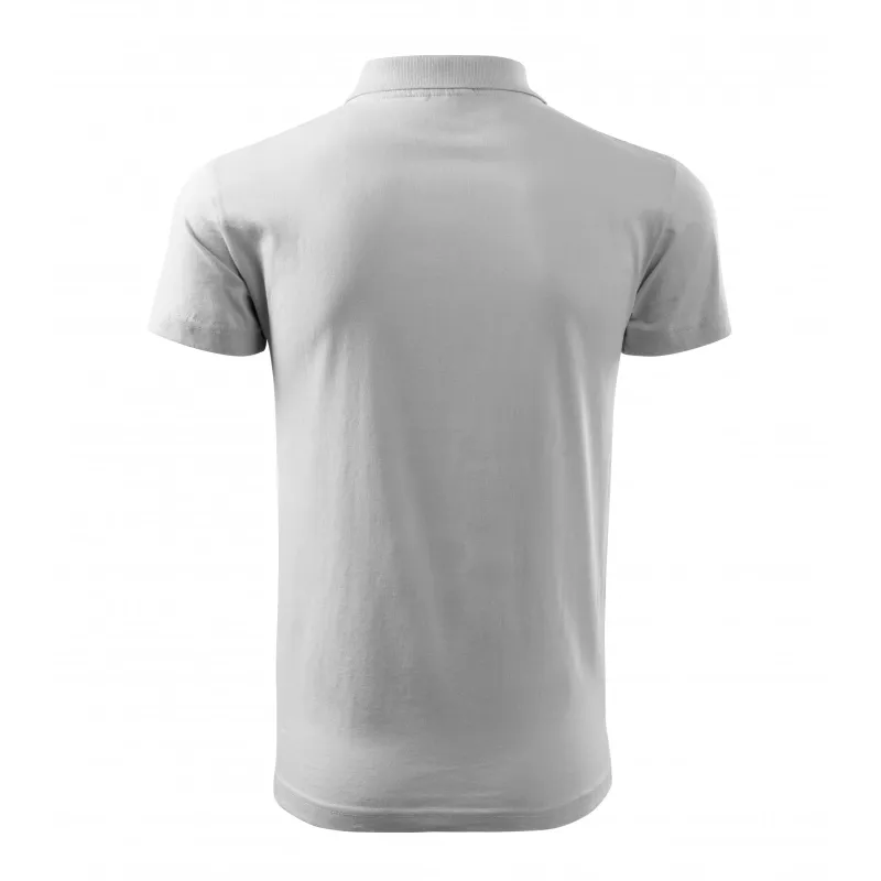 Męska koszulka polo 180 g/m² SINGLE J. 202 - Biały (ADLER202-BIAłY)
