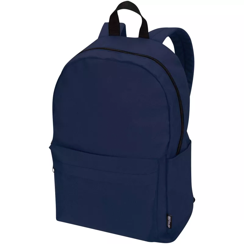 Byron plecak na 14-calowego laptopa o pojemności 16 l z recyklingu z certyfikatem GRS - Granatowy (13009655)
