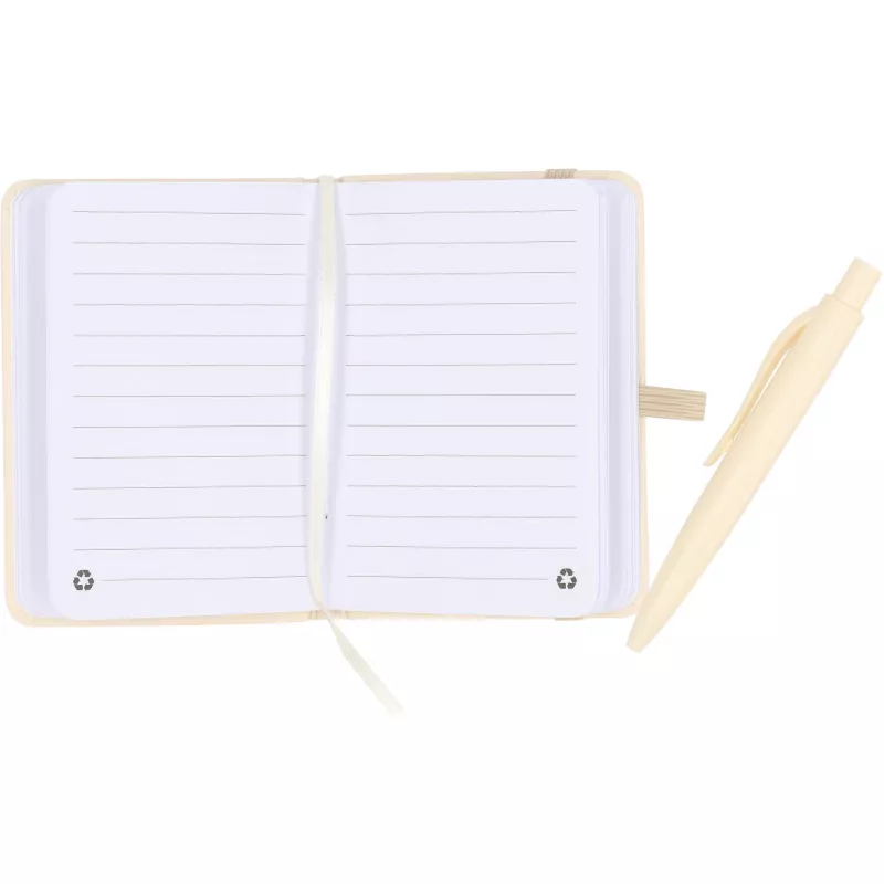 Notes A7 z długopisem SAN ANTONIO - beżowy (556213)