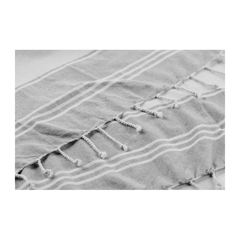Torba plażowa z ręcznikiem hammam 180 g/m² HUMMUM - Szary (MO2954-07)