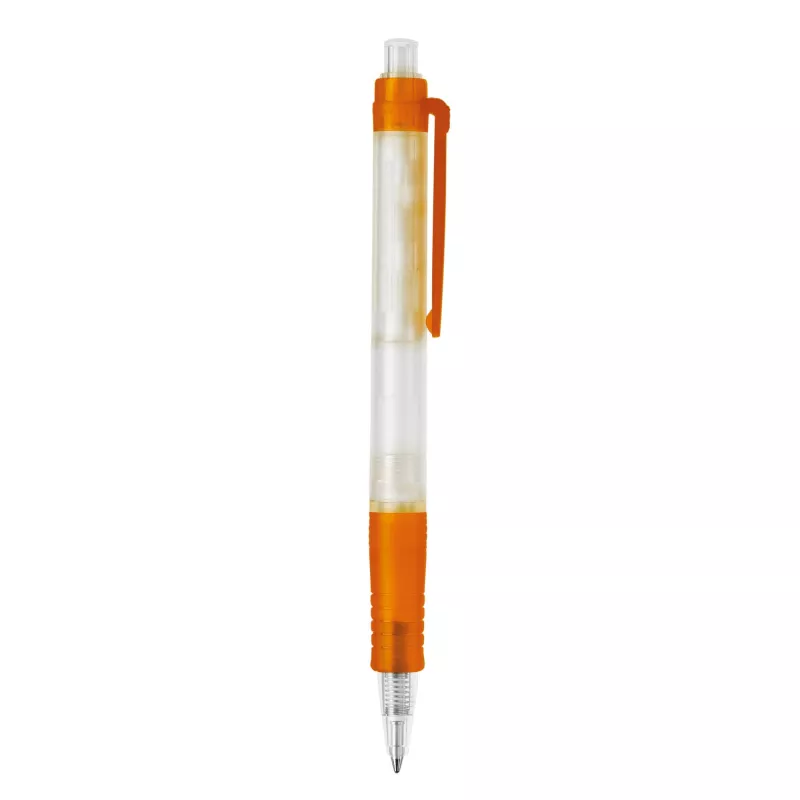 Długopis Vegetal Pen Clear przejrzysty z PLA - pomarańczowy  mrożony (LT87540-N5426)