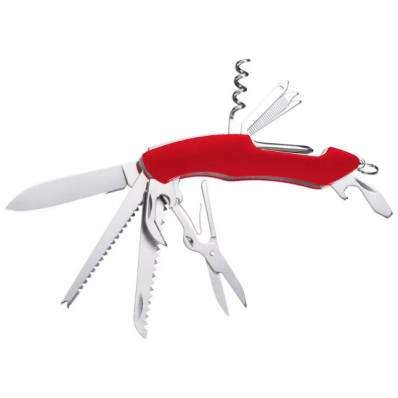 Zestaw latarka i scyzoryk DOVER - czerwony (337205)