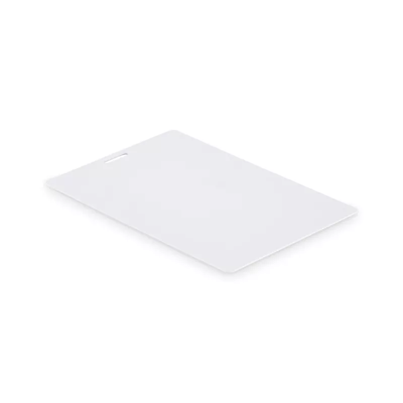Identyfikator z PVC do smyczy 120x80 mm BADLARGE - Bialy (MO2974-06)