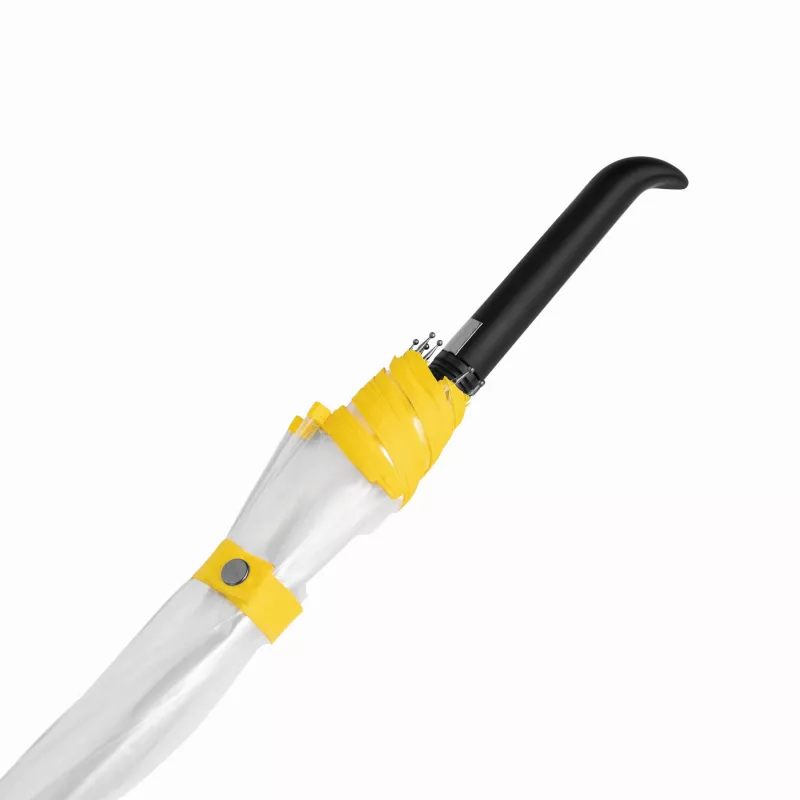 Automatyczny parasol - transparentny, żółty (56-0103404)