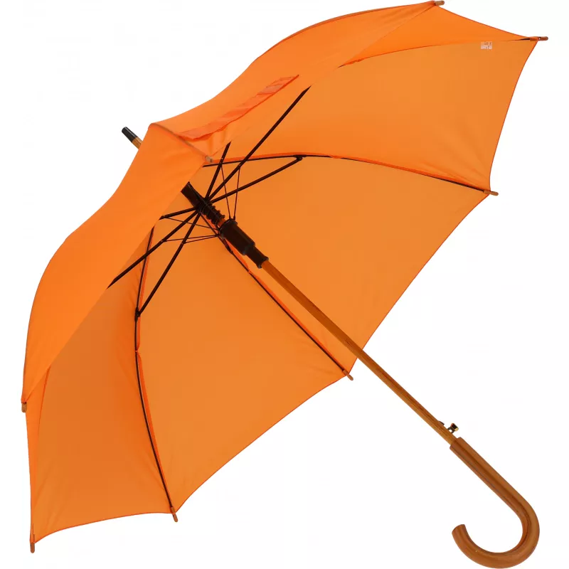 Parasol automatyczny drewniany Ø105 cm NANCY - pomarańczowy (513110)