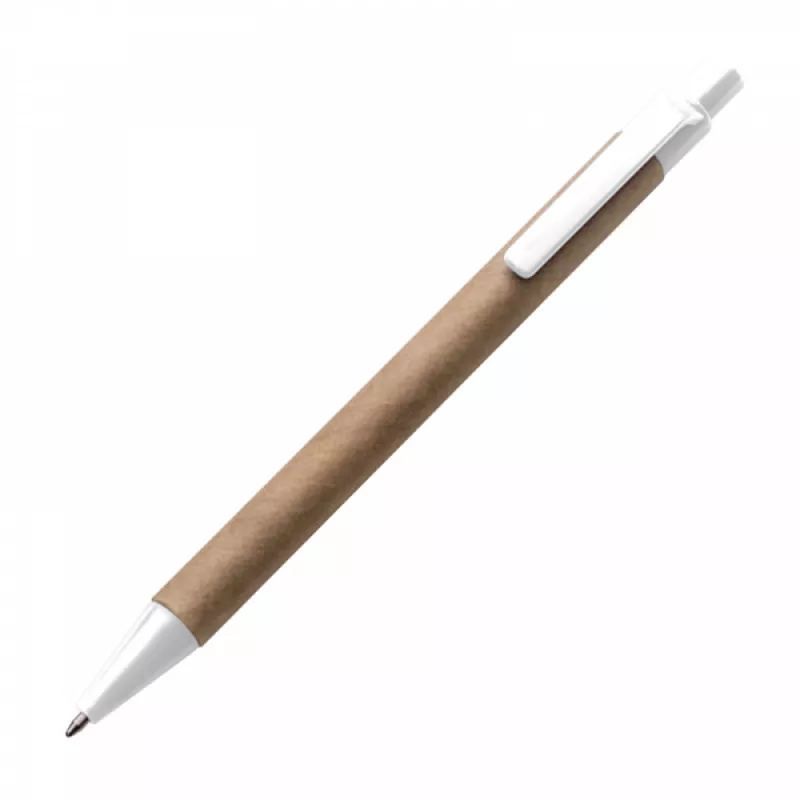 Długopis tekturowy - biały (1039706)