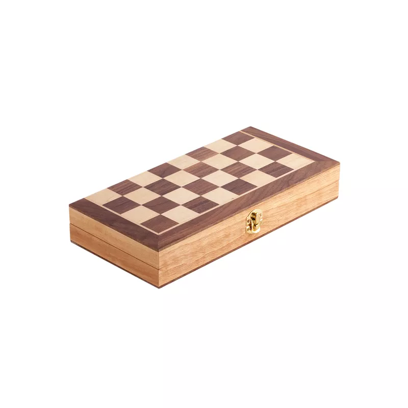 Drewniane szachy - brązowy (R08854.10)