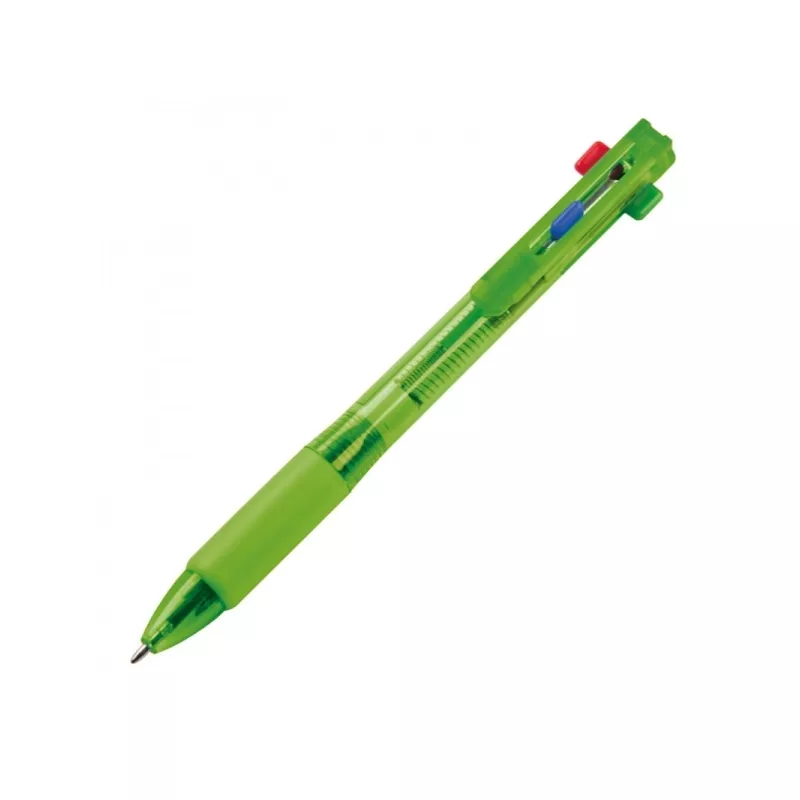 Długopis plastikowy 4w1 NEAPEL - jasnozielony (078929)