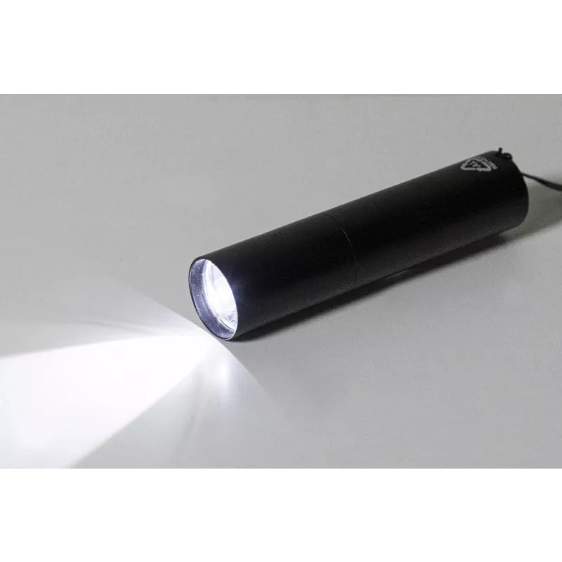 Chargelight Tone latarka akumulatorowa z recyklingowanego aluminium - czarny (AP864122-10)