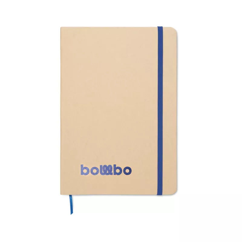 Notes A5 w okładce z kartonu 80 kartek w linię ROUTE - Niebieski (MO2580-04)