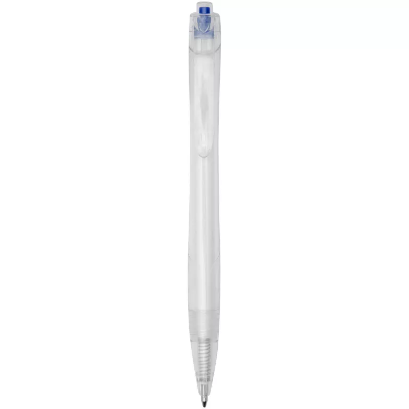 Honua długopis z plastiku PET z recyklingu  - Błękit królewski-Przezroczysty bezbarwny (10775753)