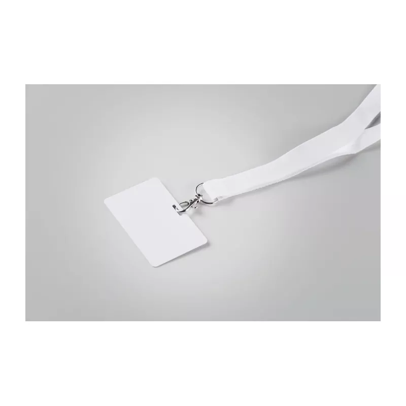 Identyfikator z PVC do smyczy 54x86 mm BADSMALL - Bialy (MO2856-06)