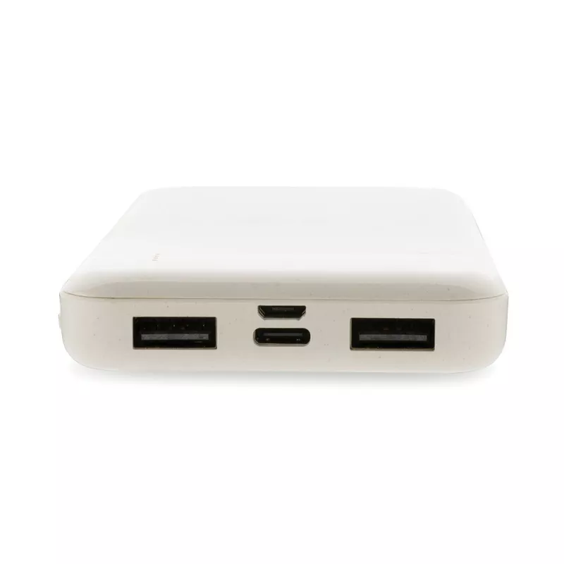 Bezprzewodowy power bank, ładowarka bezprzewodowa - biały (P322.673)