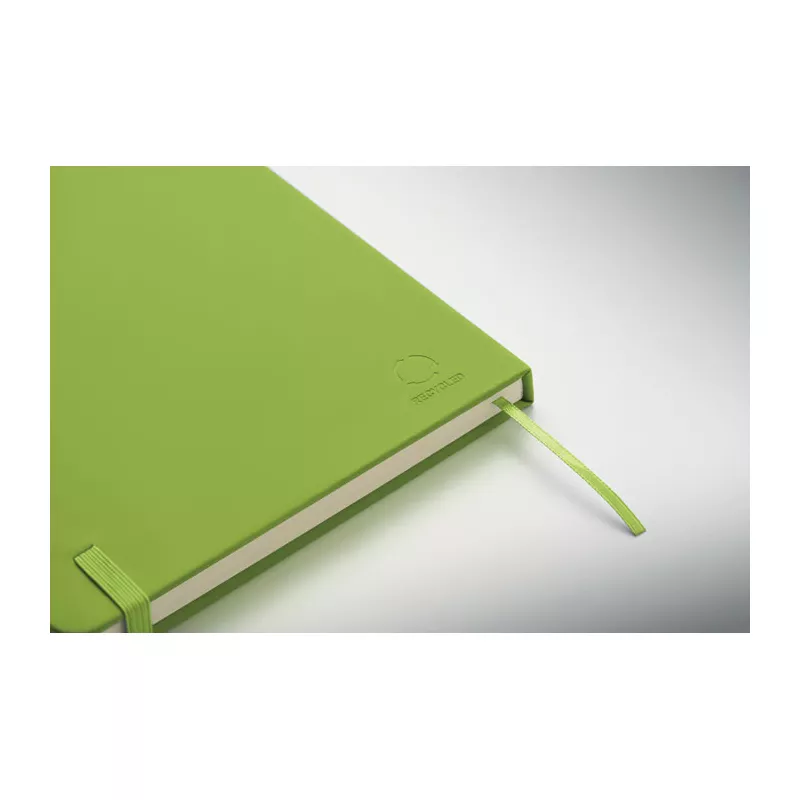 Notes A5 w okładce z PU 96 kartek w linię ARCOLOOP - Limonka (MO3124-48)