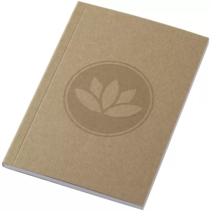 Notatnik A6 Novella Austen z miękką okładką z materiału z recyklingu, papier pakowy — 50 kartek - Piasek pustyni (21026706)