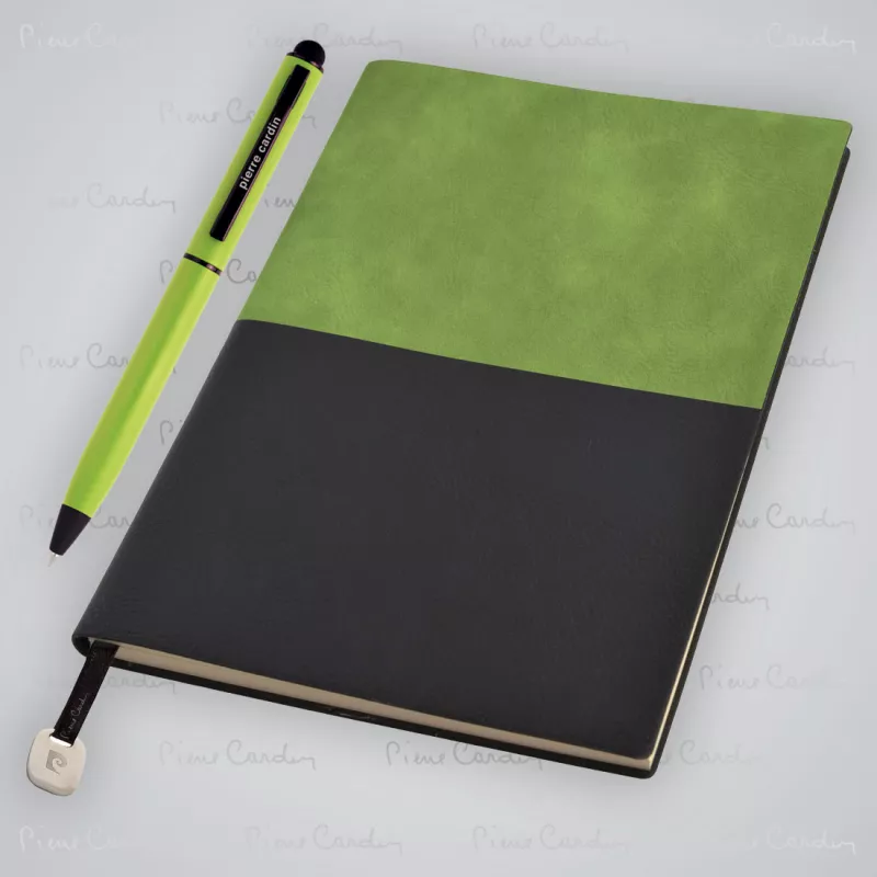 Notes A5 i długopis REPORTER Pierre Cardin - zielony (B3501203IP309)
