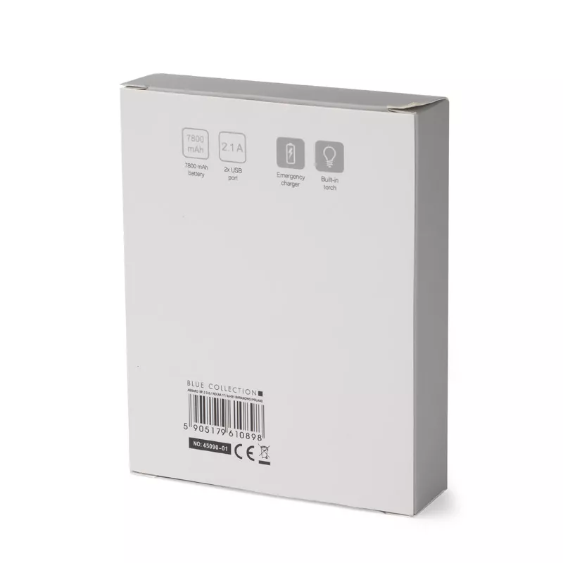 Power bank HIDE 7800 mAh - biały (45090-01)