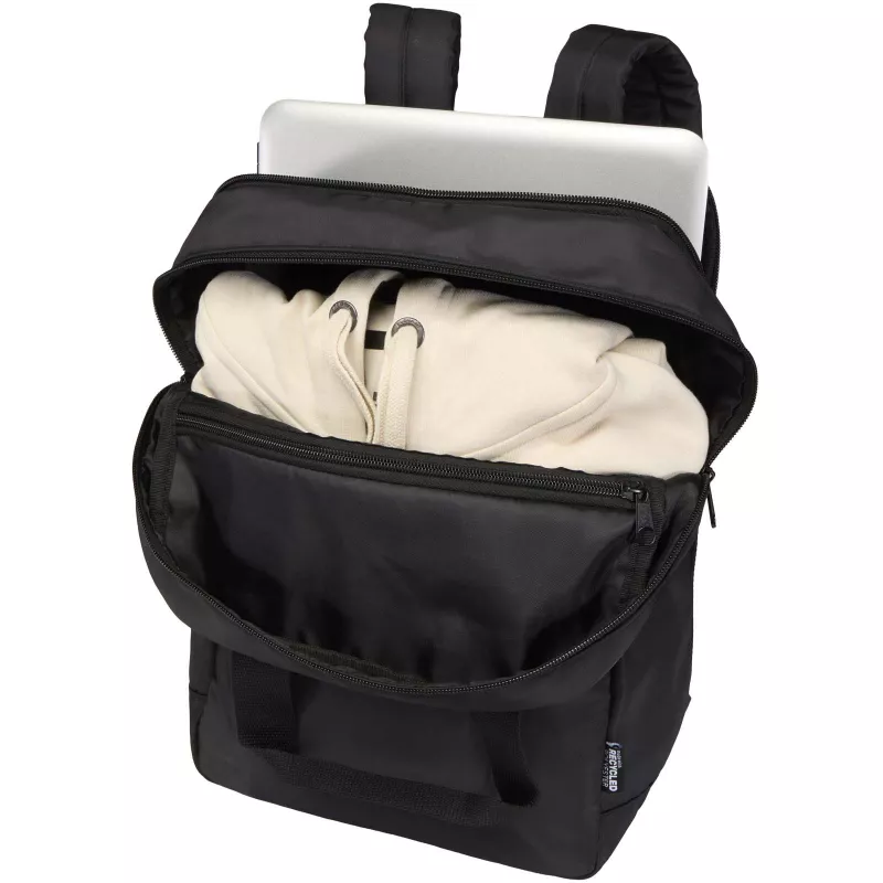 Trip Aware™, plecak na laptopa 14 cali wykonany z materiałów z recyklingu, 9 l - Czarny (12076290)