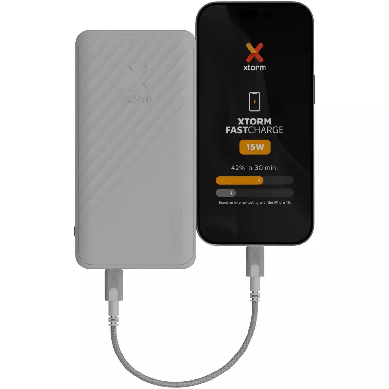 Xtorm XG210 Go2 powerbank 15 W 10 000 mAh z szybkim ładowaniem - Naturalny melanż (12441106)