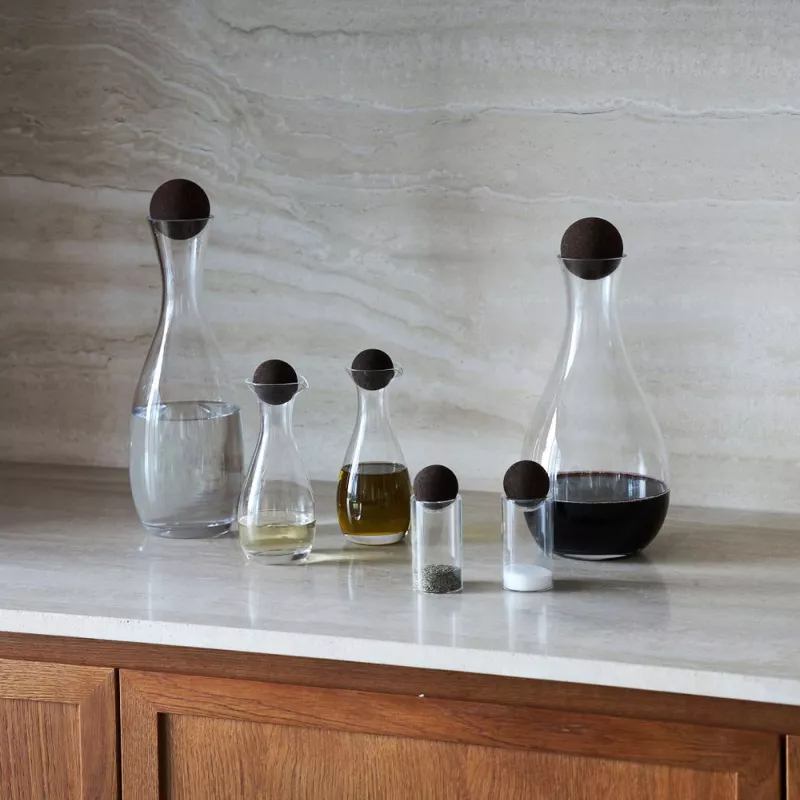 Karafka do wina z korkiem Sagaform Nature 2 liter - transparentny (LT52200-N0004)