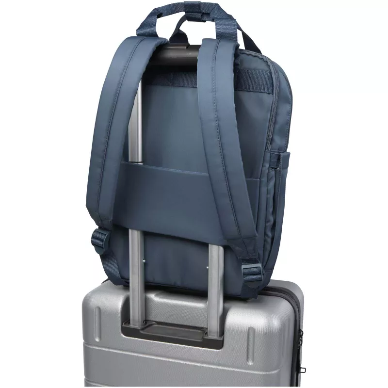 Trip Aware™, plecak na laptopa 14 cali wykonany z materiałów z recyklingu, 9 l - Hale Blue (12076255)