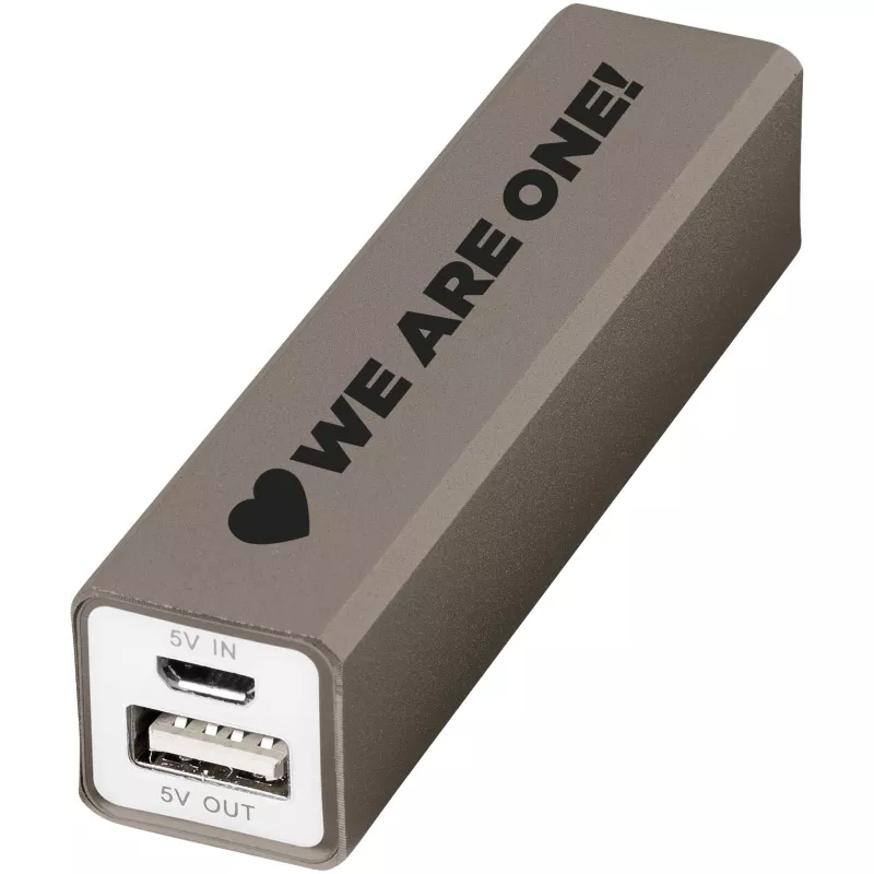 Power bank Volt 2200 mAh - Tytanowy (12349206)