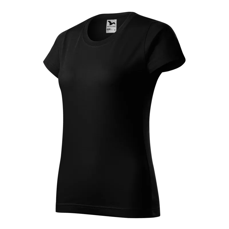 Koszulka bawełniana damska 160 g/m²  BASIC 134 - czarny (ADLER134-CZARNY)