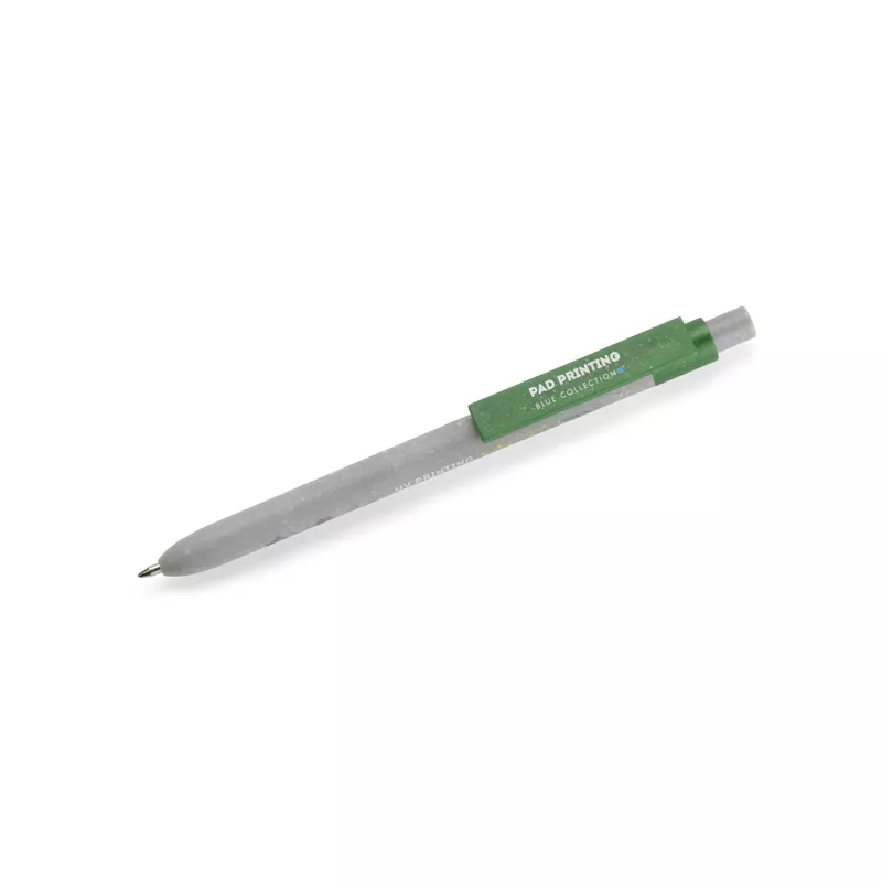 Długopis z tworzywa z dodatkiem zmielonych muszli SELIS - zielony (19735-05)