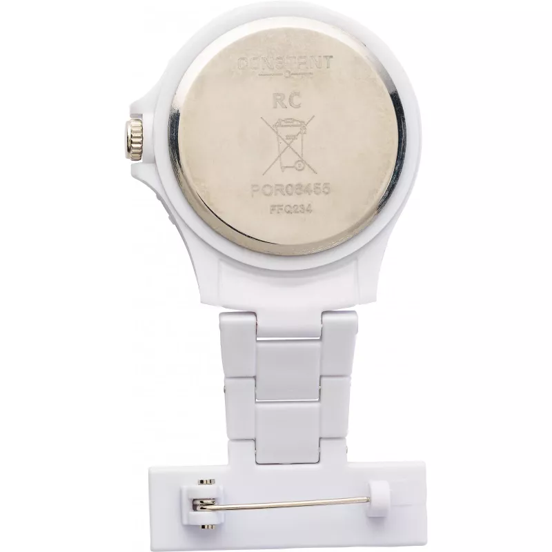 Zegarek pielęgniarki - biały (V3480-02)