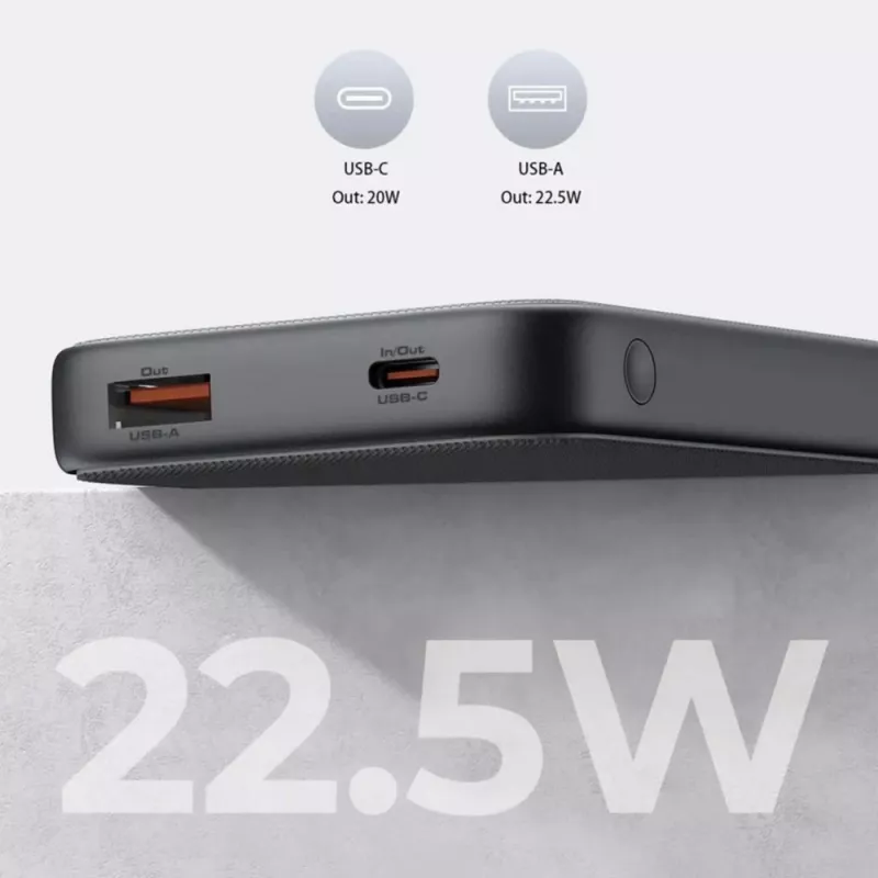 Power bank 10000 mAh Aukey - czarny (VAM13-03)